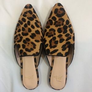 J.crew leopard mules